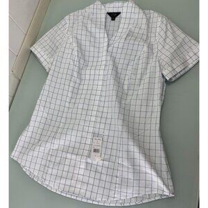 United Airlines X Brooks Brothers Blouse Top Women’s Size 10 L Uniform Workwear